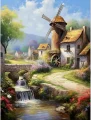 Diamantové malování Norimpex 40x30 cm Mlýn u potoka