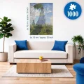 Puzzle Ravensburger 1000 dílků Art Collection: C.Monet - Žena se slunečníkem
