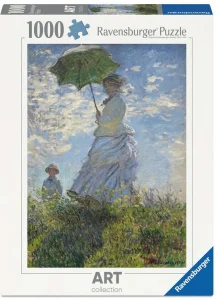 Puzzle Ravensburger 1000 dílků Art Collection: C.Monet - Žena se slunečníkem