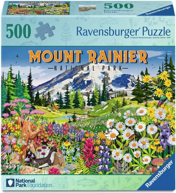 Puzzle Ravensburger 500 dílků Národní park Mount Rainier, Washington, USA