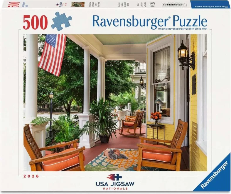Puzzle Ravensburger 500 dílků Dny na verandě - USA Jigsaw Nationals 2026