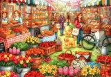 Puzzle Alipson 1000 dílků Barevný farmářský trh