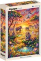 Puzzle Alipson 1000 dílků Zvířata savany