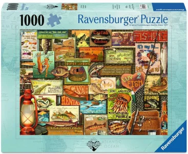 Puzzle Ravensburger 1000 dílků Wanderlust: Jde se na ryby