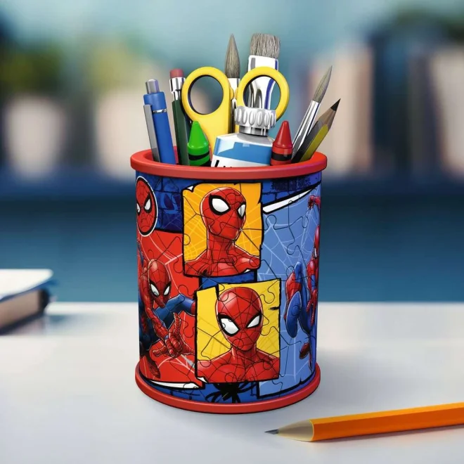 3D puzzle Ravensburger Stojan na tužky Spider-Man 57 dílků