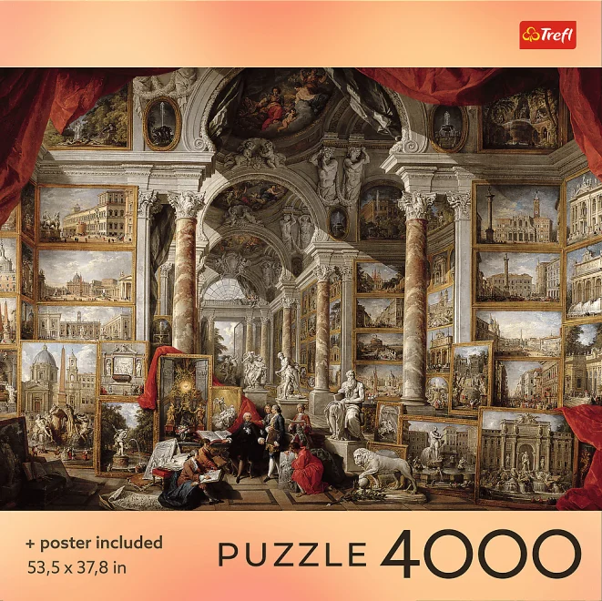 Puzzle Trefl 4000 dílků Pohled na moderní Řím