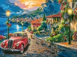Puzzle Trefl 3000 dílků Italské městečko u jezera