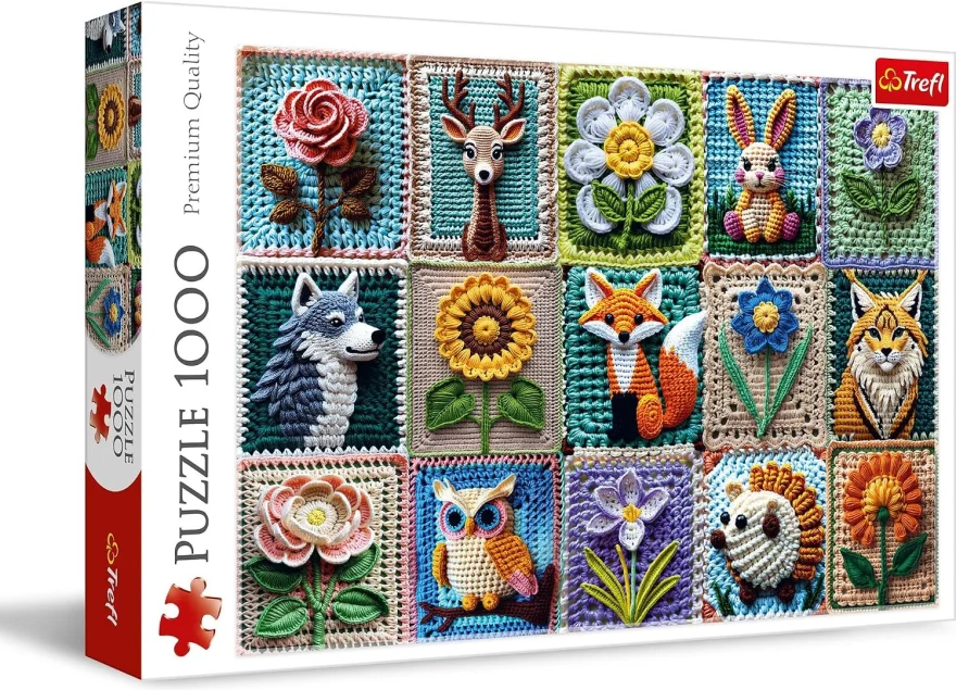 Puzzle Trefl 1000 dílků Háčkování - moje vášeň