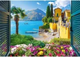 Puzzle Trefl 1000 dílků Pohled na jezero Como