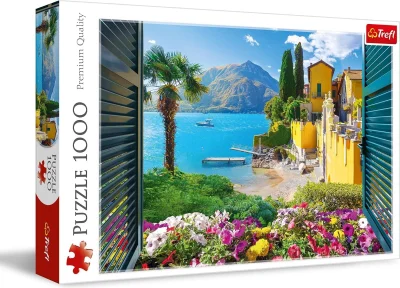 Puzzle Trefl 1000 dílků Pohled na jezero Como