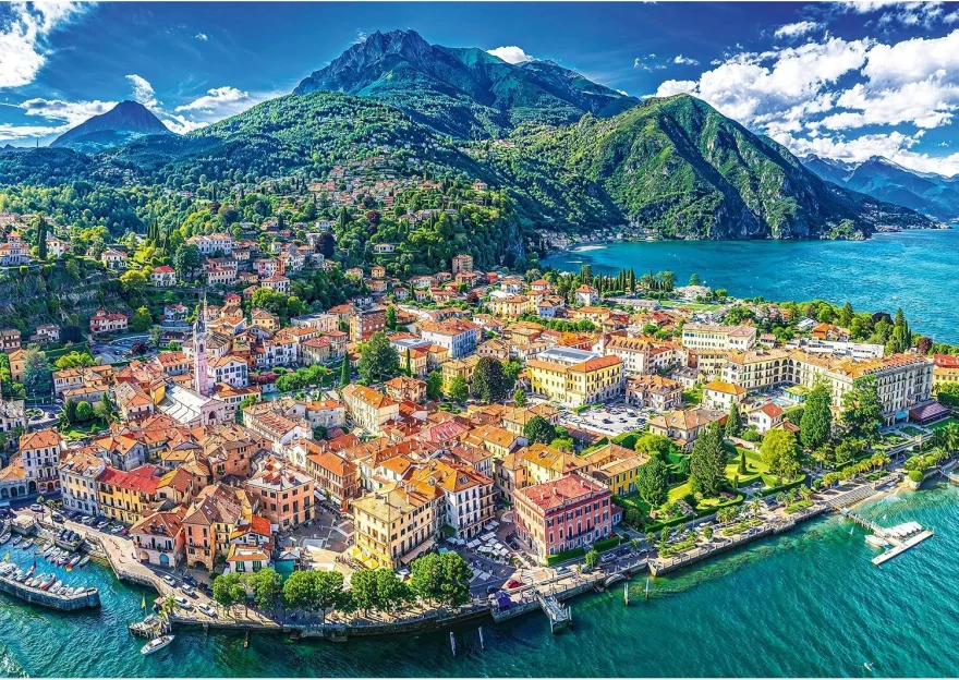 Puzzle Trefl 1000 dílků Menaggio u jezera Como, Itálie