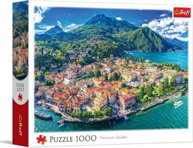 Puzzle Trefl 1000 dílků Menaggio u jezera Como, Itálie