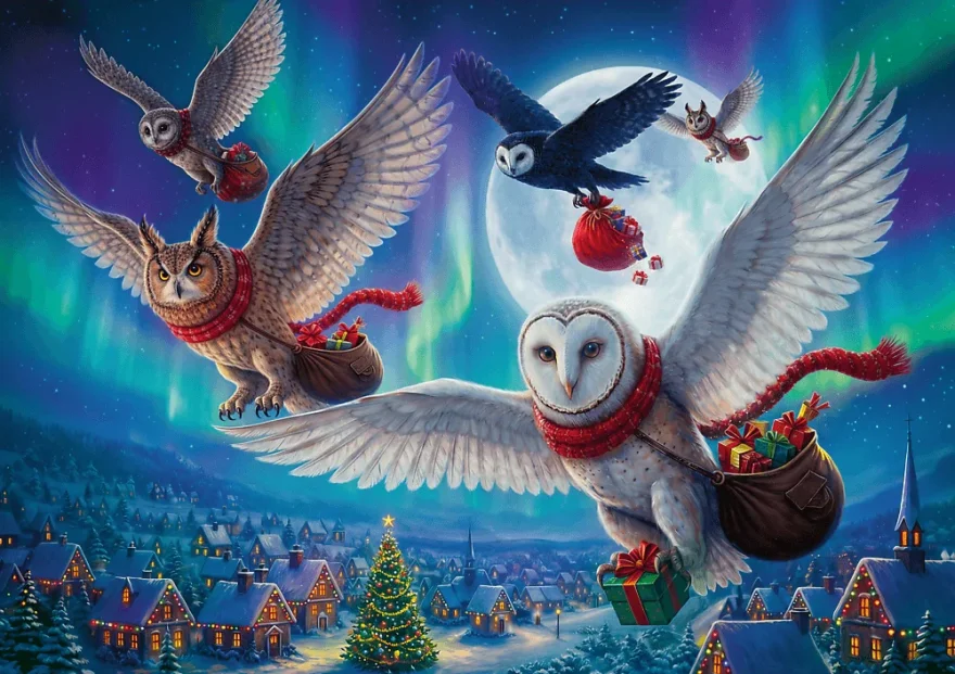 Puzzle Trefl 1000 dílků Vánoční zásilka