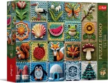 Puzzle Trefl 1000 dílků Tea Time: Háčkování - Čtyři roční období