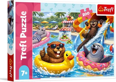 Puzzle pro děti Trefl 200 dílků Bobří radovánky