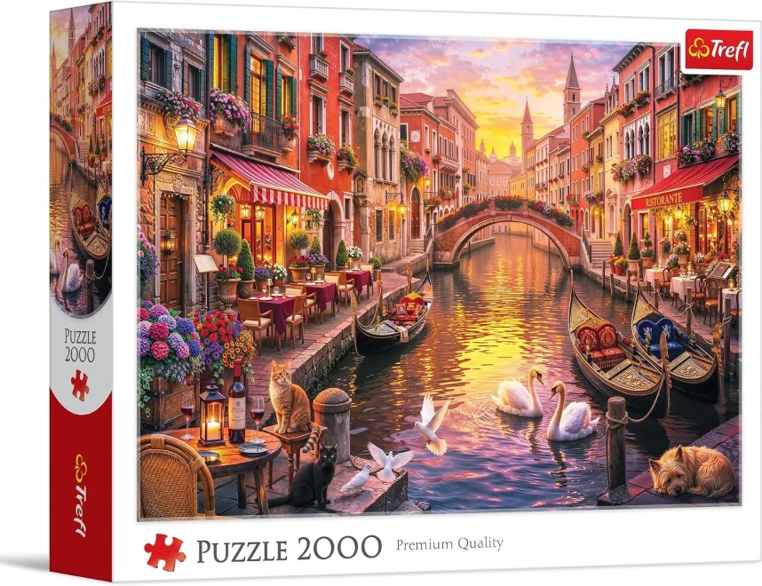 Puzzle Trefl 2000 dílků Romantické Benátky