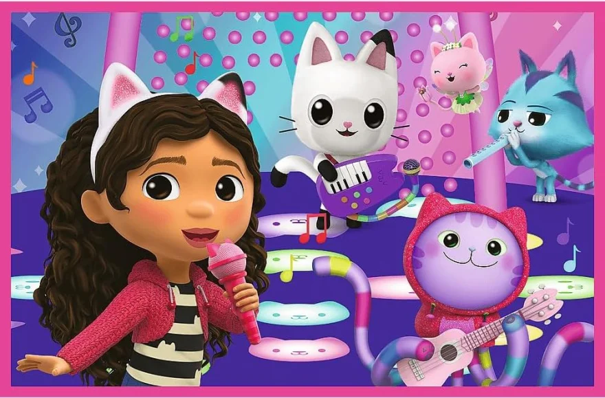 Puzzle pro děti Trefl 2x24 dílků Gábinin kouzelný domek 2v1