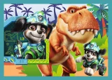 Puzzle pro děti Trefl sada 4v1 Tlapková patrola: Dinosauří film 35,48,54,70 dílků