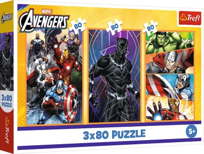 Puzzle pro děti Trefl 3x80 dílků Avengers 3v1