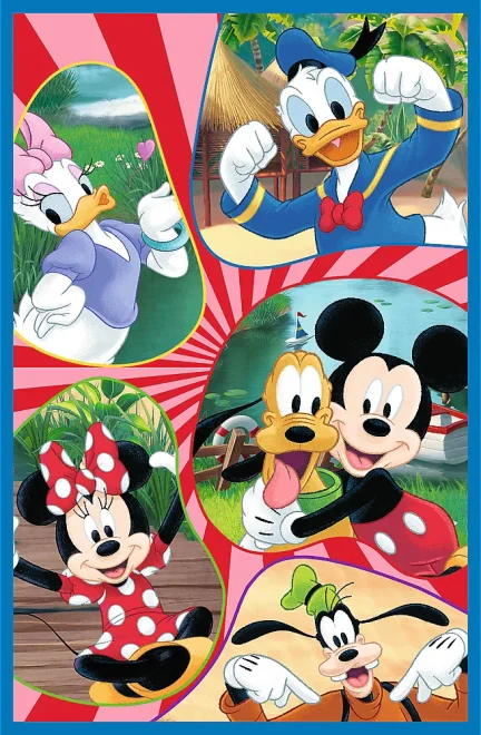 Puzzle pro děti Trefl 3x80 dílků Mickey Mouse 3v1