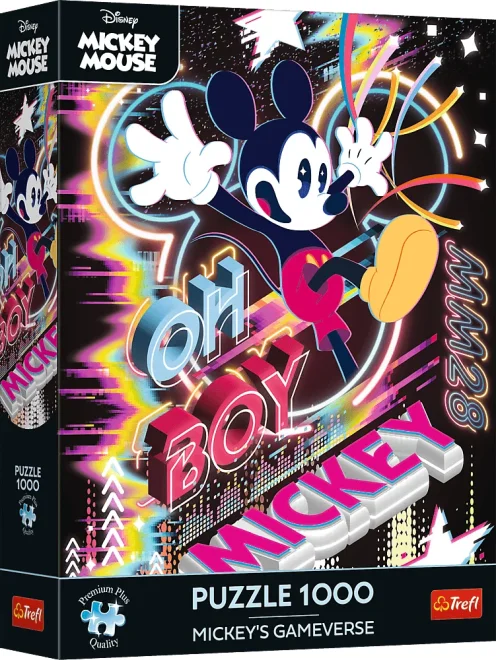 Puzzle Trefl 1000 dílků Mickeyho herní svět