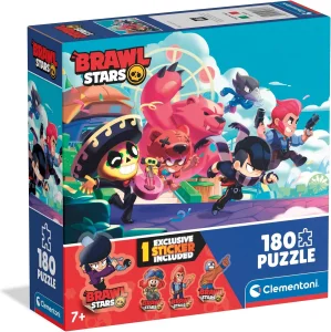 Puzzle pro děti Clementoni 180 dílků Brawl Stars 1 (+ sběratelská nálepka)