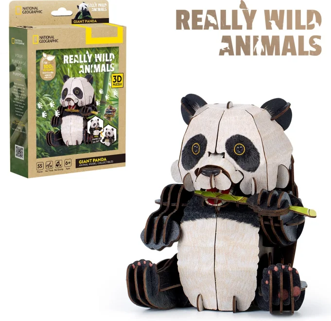 3D puzzle CubicFun Really Wild Animals Panda velká 55 dílků
