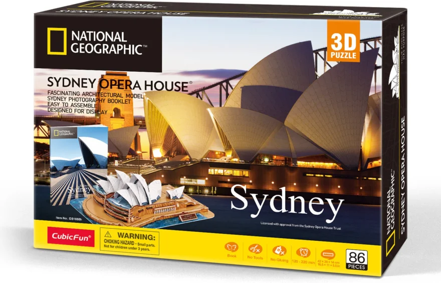 3D puzzle CubicFun National Geographics Opera v Sydney 86 dílků