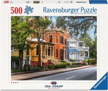 Puzzle Ravensburger 500 dílků Savannah, Georgia - USA Jigsaw Nationals 2026