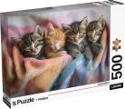 Puzzle Lisciani 500 dílků Pohodlí pro koťátka