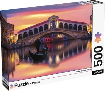 Puzzle Lisciani 500 dílků Most Rialto, Benátky, Itálie