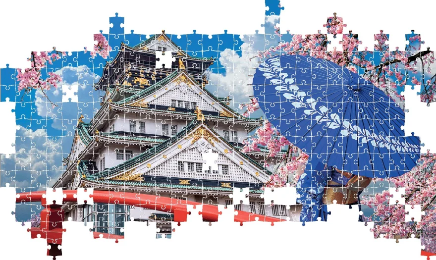 Puzzle Lisciani 500 dílků Třešňové květy v Ósace, Japonsko