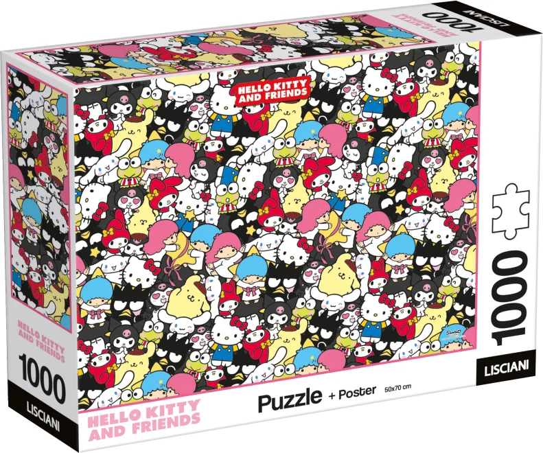 Puzzle Lisciani 1000 dílků Hello Kitty a přátelé