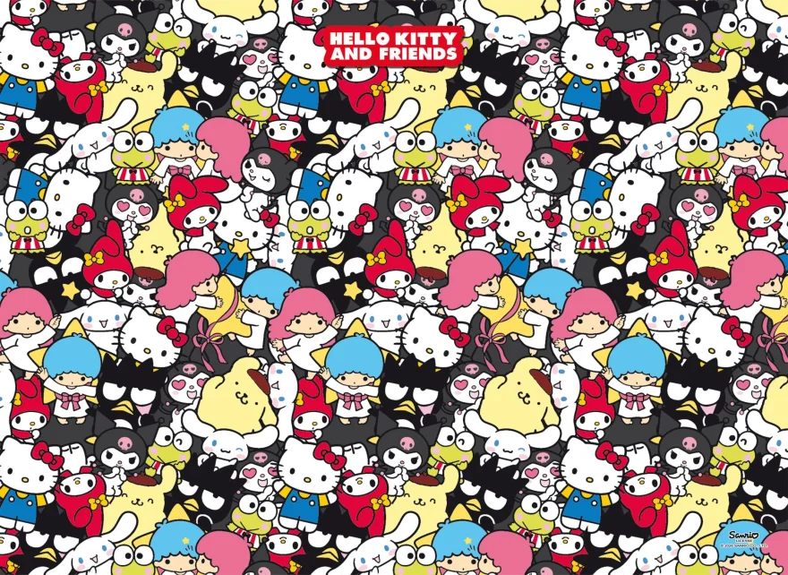 Puzzle Lisciani 1000 dílků Hello Kitty a přátelé