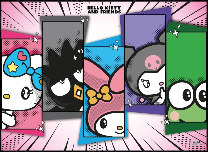 Puzzle Lisciani 1000 dílků Hello Kitty a přátelé