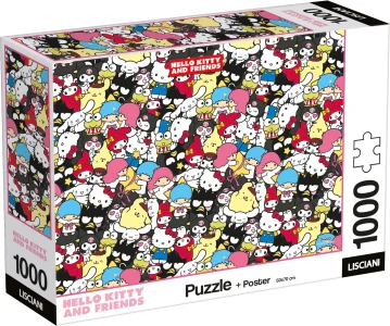 Puzzle Lisciani 1000 dílků Hello Kitty a přátelé