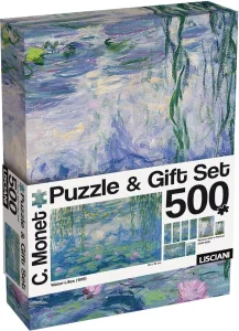 Puzzle dárková sada Lisciani 500 dílků Claude Monet - Lekníny