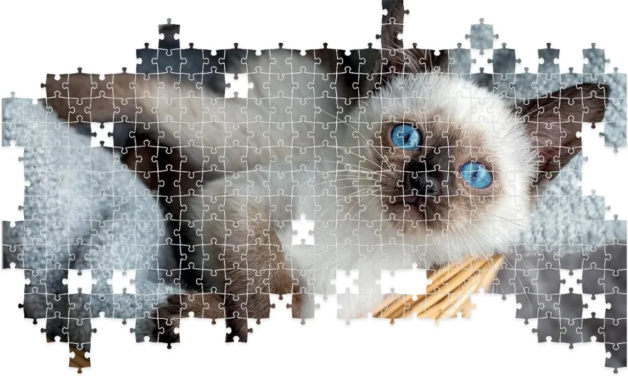 Puzzle Lisciani 1000 dílků Modrooká kočka