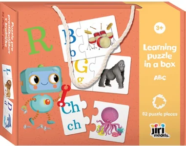 Naučné puzzle pro děti Jiri Models  Abeceda ABC 2x26 dílků