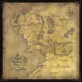 Čtvercové puzzle Noble Collection 1000 dílků Pán prstenů: Mapa Středozemě