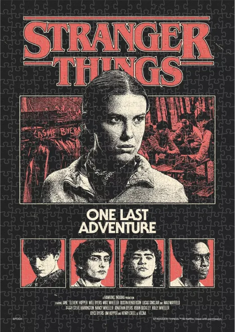 Miniaturní puzzle Epoch 500 extra malých dílků Stranger Things: Poslední dobrodružství