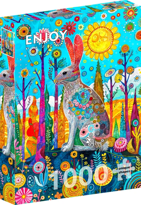 Puzzle Enjoy 1000 dílků Králikova kouzelná země
