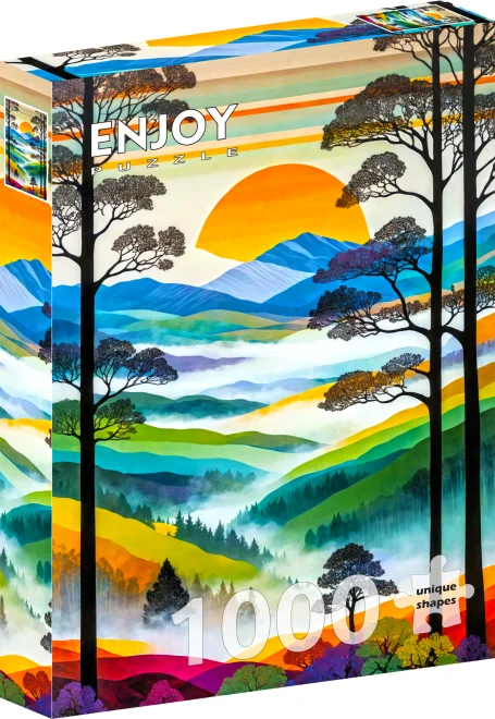 Puzzle Enjoy 1000 dílků Vánek mezi vrcholky hor