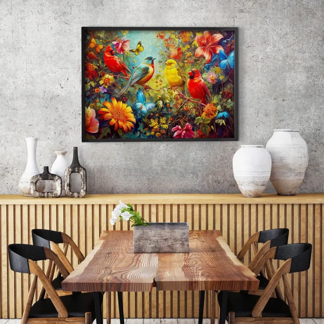 Puzzle Enjoy 1000 dílků Cvrlikání a třepotání