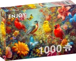 Puzzle Enjoy 1000 dílků Cvrlikání a třepotání