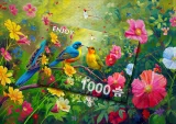 Puzzle Enjoy 1000 dílků Láskyplný ptačí duet