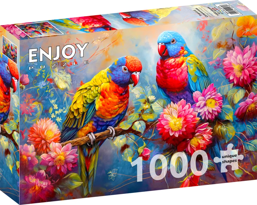 Puzzle Enjoy 1000 dílků Tropičtí společníci
