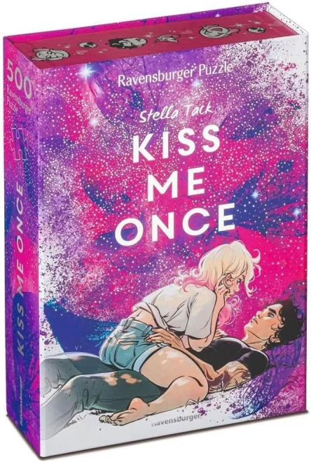Puzzle Ravensburger 500 dílků Romantasy: Kiss me Once (Polib mě)