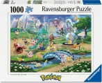 Puzzle Ravensburger 1000 dílků Pokémon: Eevee and Park (Collector's Edition 1)