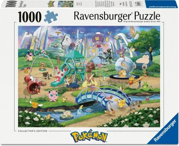 Puzzle Ravensburger 1000 dílků Pokémon: Eevee and Park (Collector's Edition 1)
